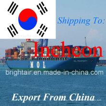 Expédition de fret maritime de transport de compagnie de la Chine De la Chine à Incheon, Corée du Sud
